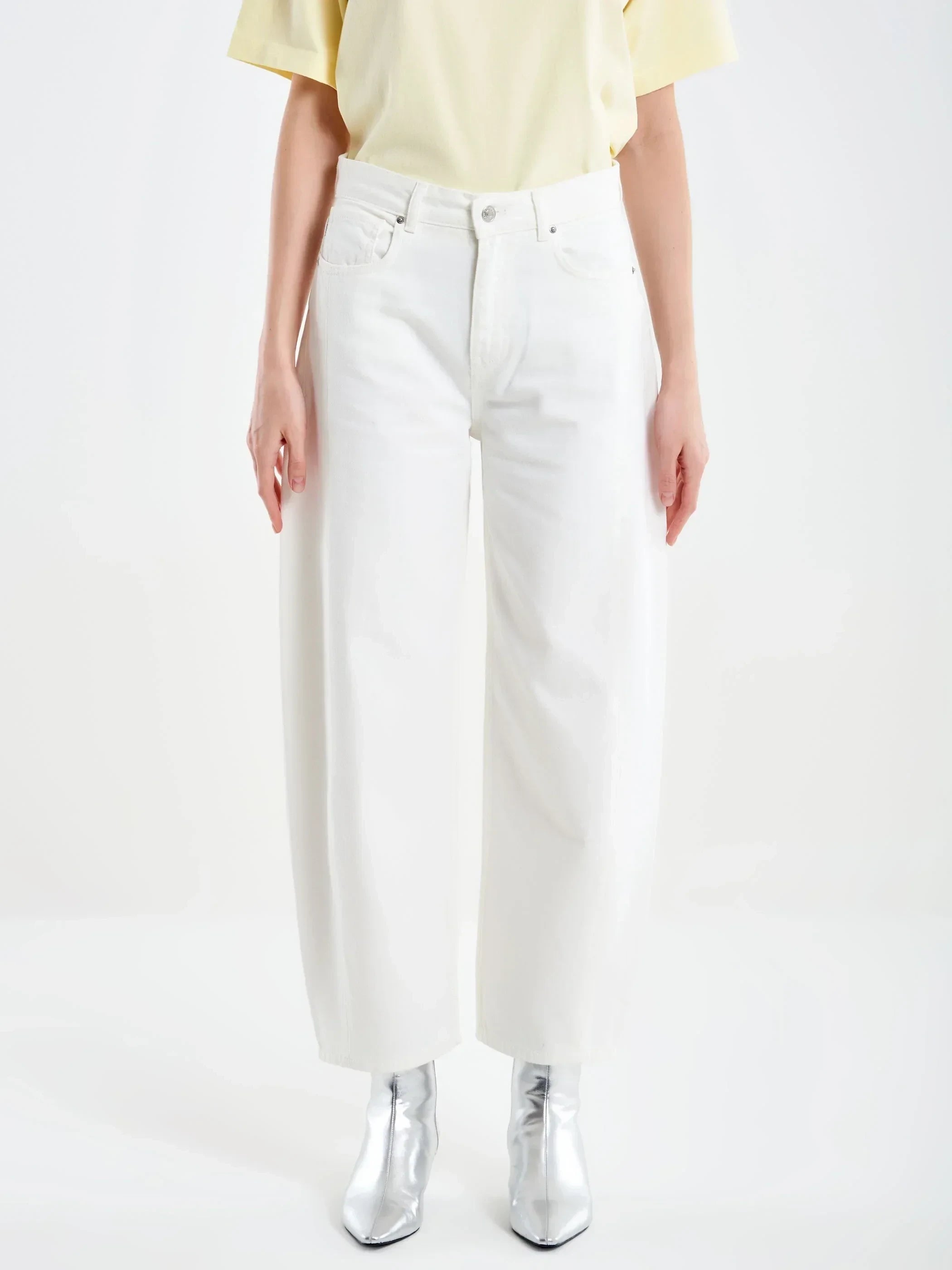 Jeans Chiara Barrel Bianco DAB5150
