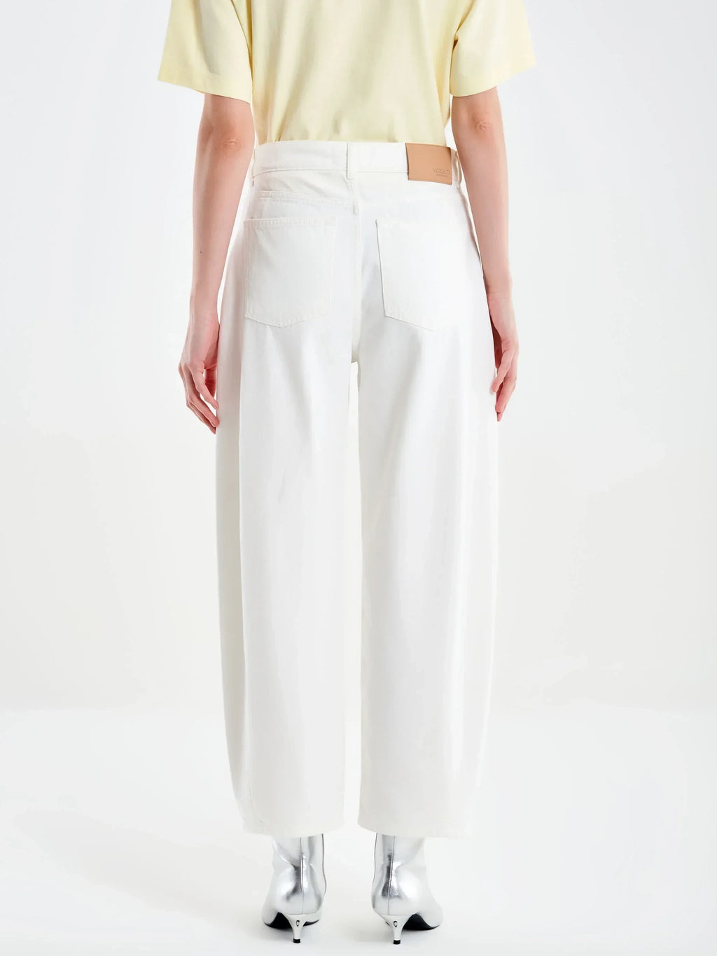 Jeans Chiara Barrel Bianco DAB5150
