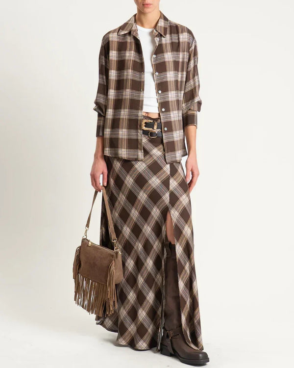 Haveone-Camicia check - moro CMA-P079