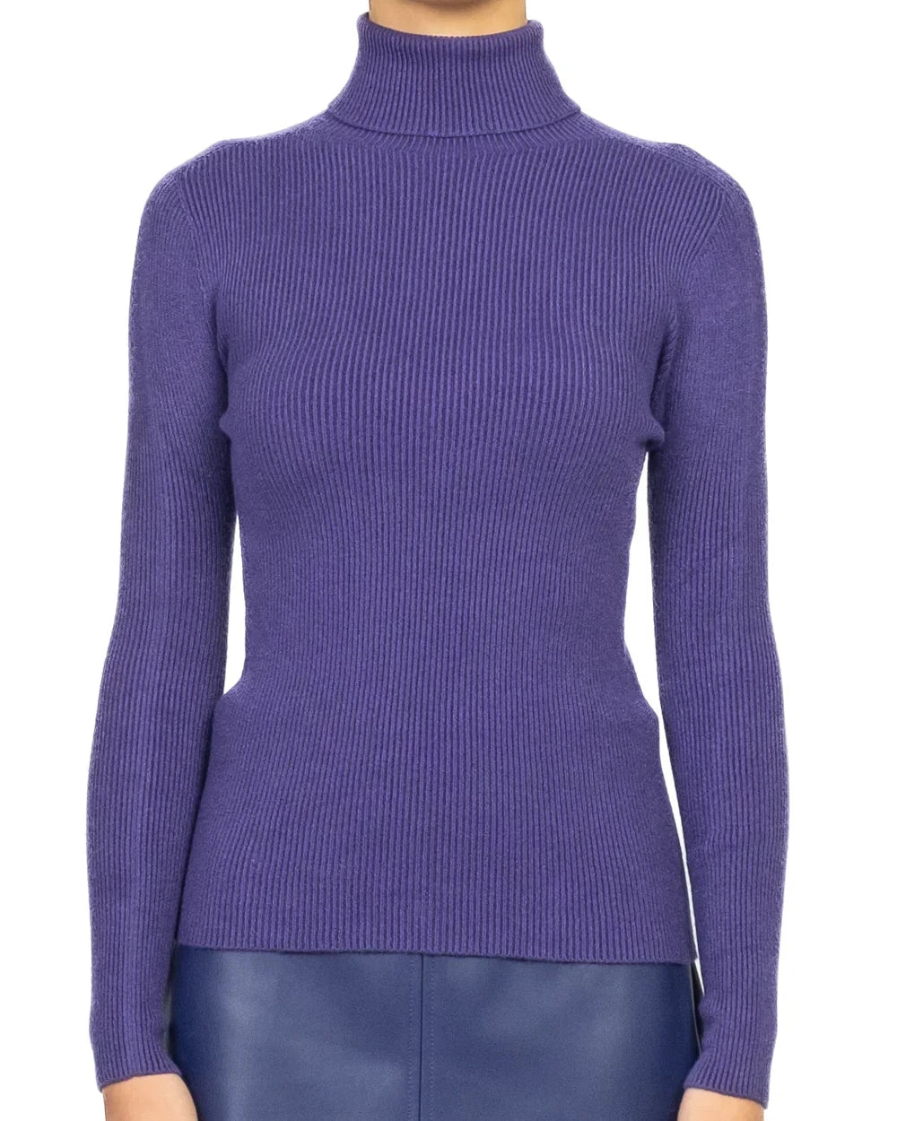 Vicolo - Maglia costine collo alto Art. 77314F