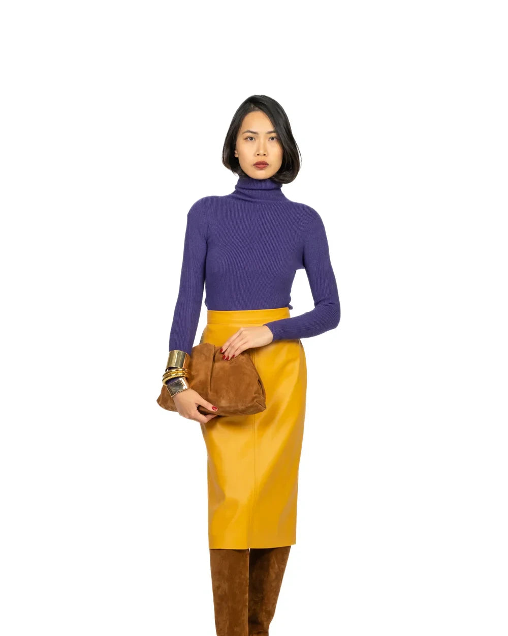 Vicolo - Maglia costine collo alto Art. 77314F