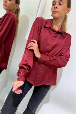 Camicia BORDEAUX in viscosa HaveOne