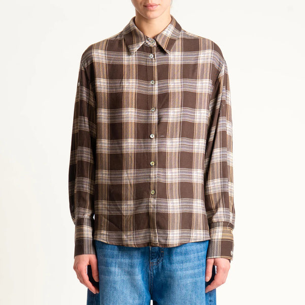 Haveone-Camicia check - moro CMA-P079