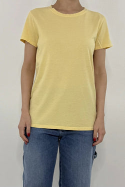 T-shirt basica slim giallo UD0057