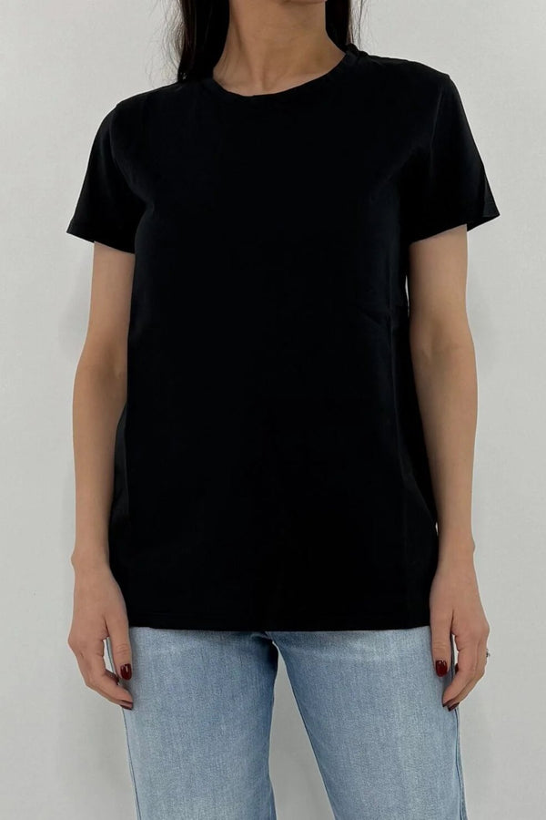 T-shirt basica slim nero UD0057