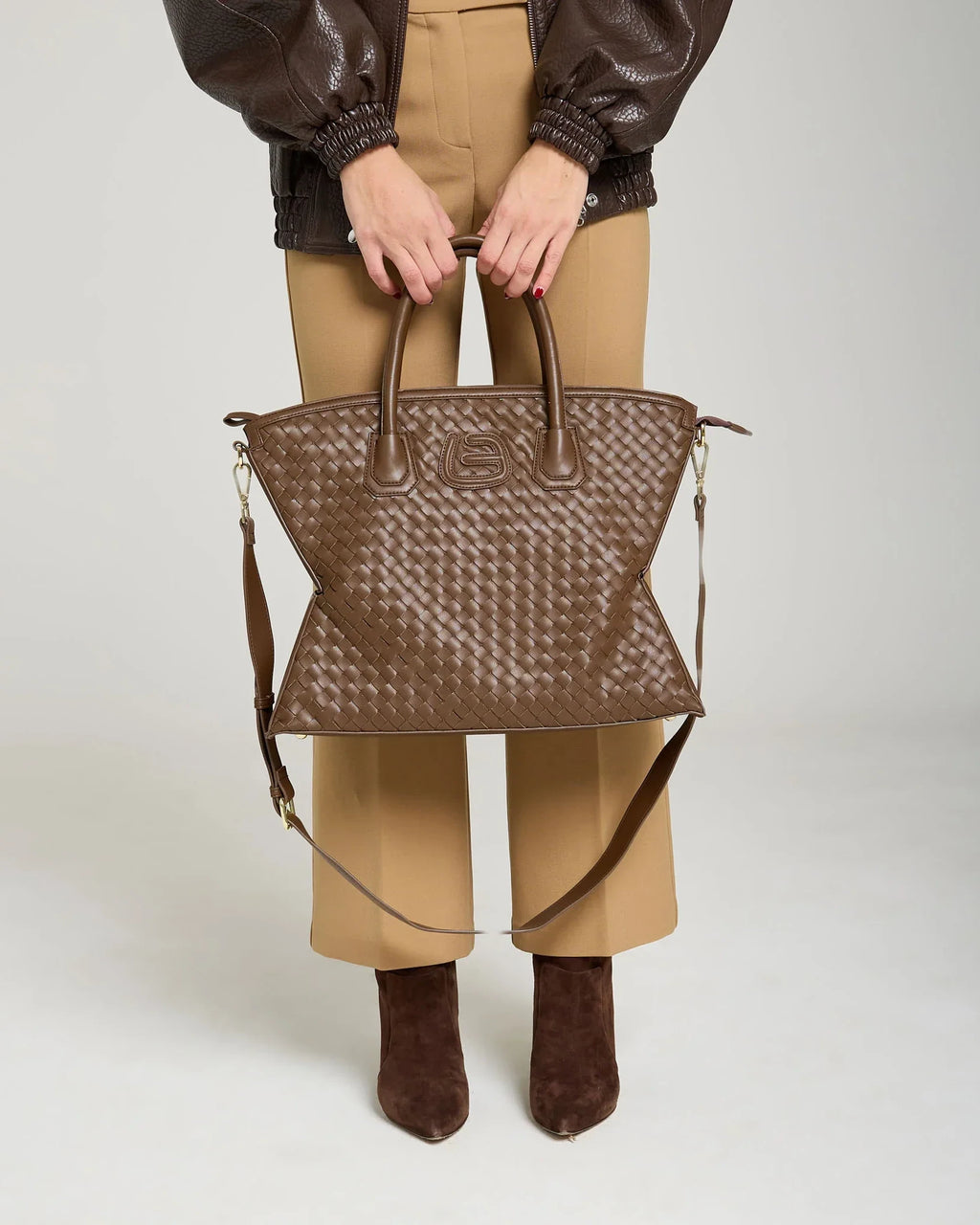 Daisy Intrecciato Chocolate