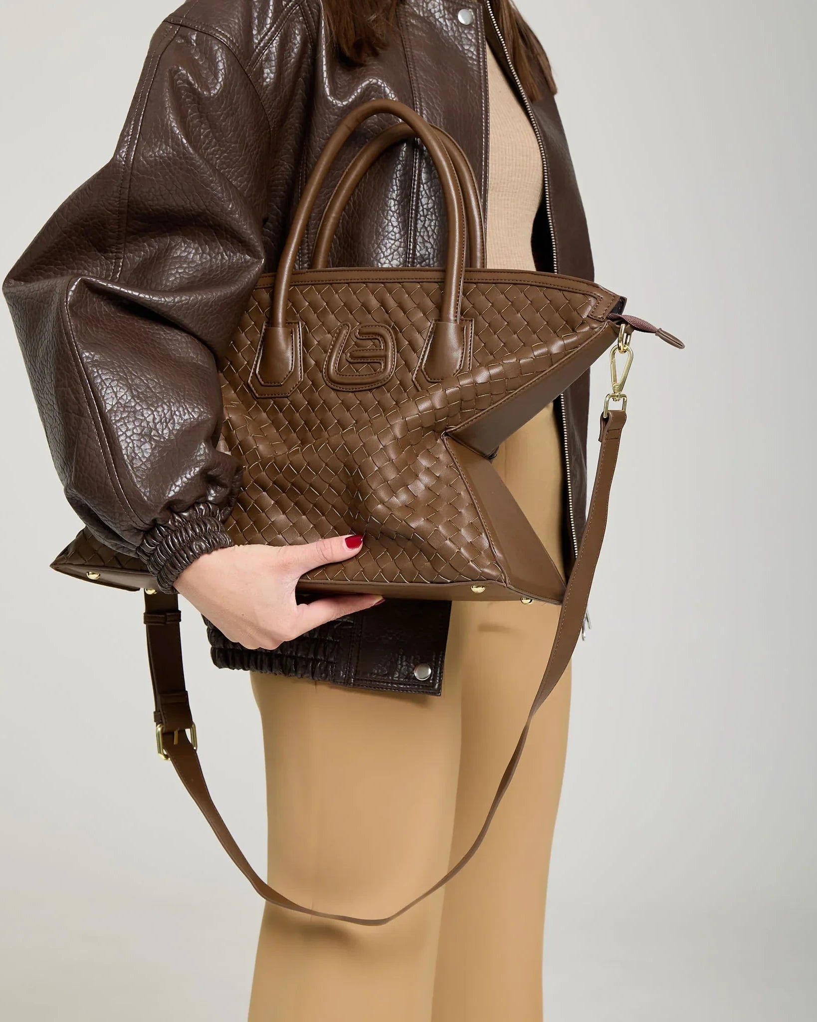 Daisy Intrecciato Chocolate