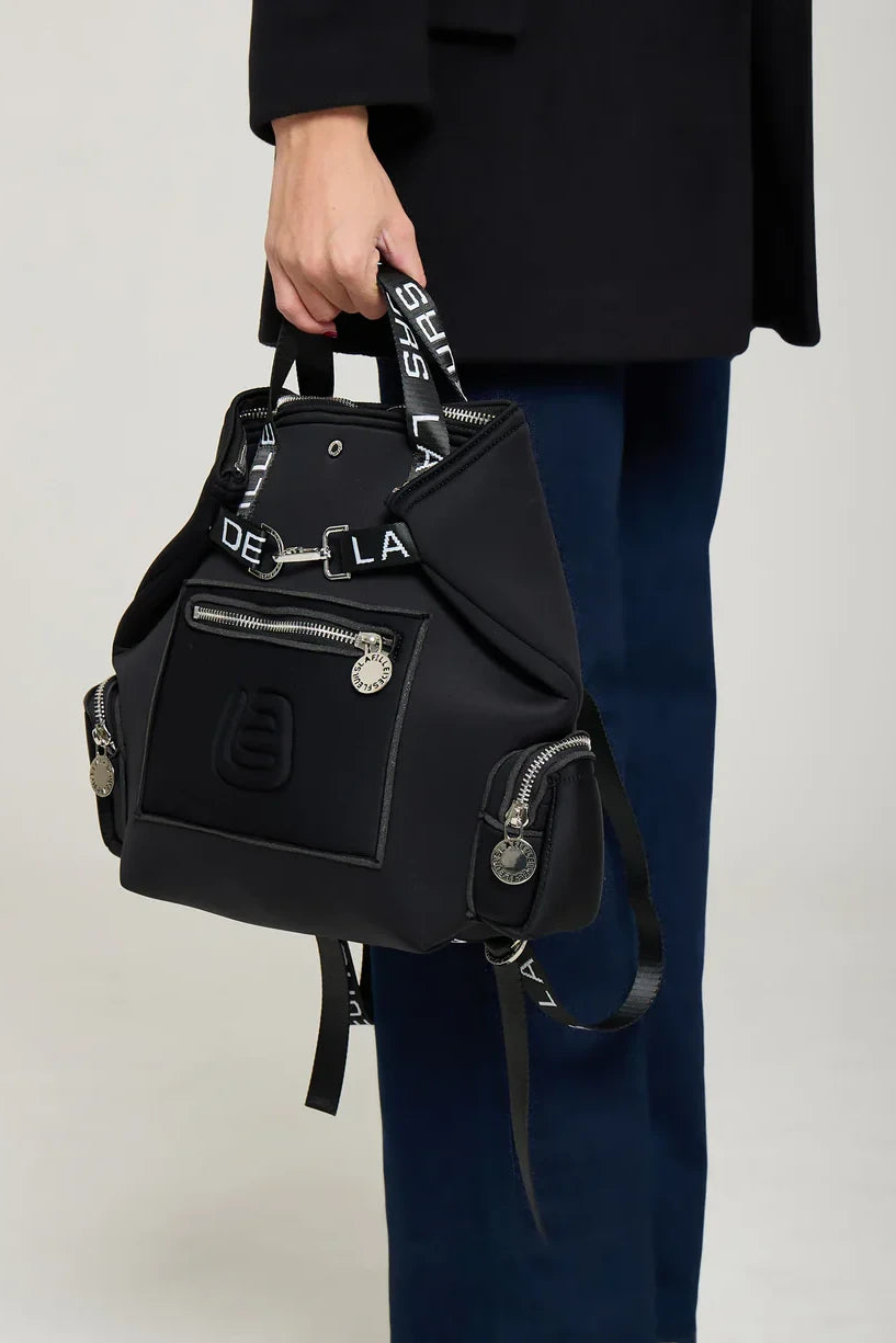 Zaino Ambre Med Pocket Tekno Fabric Black