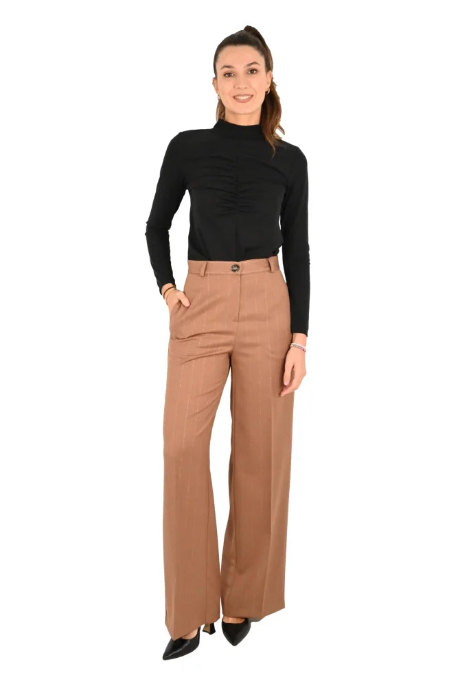 haveone pantalone donna cammello PGE-M126