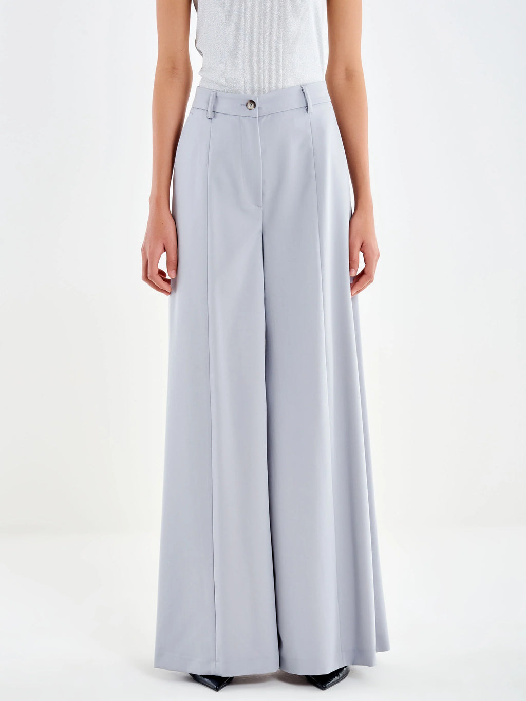 VICOLO Pantalone elegante GRIGIO PERLA  da donna TAB0130