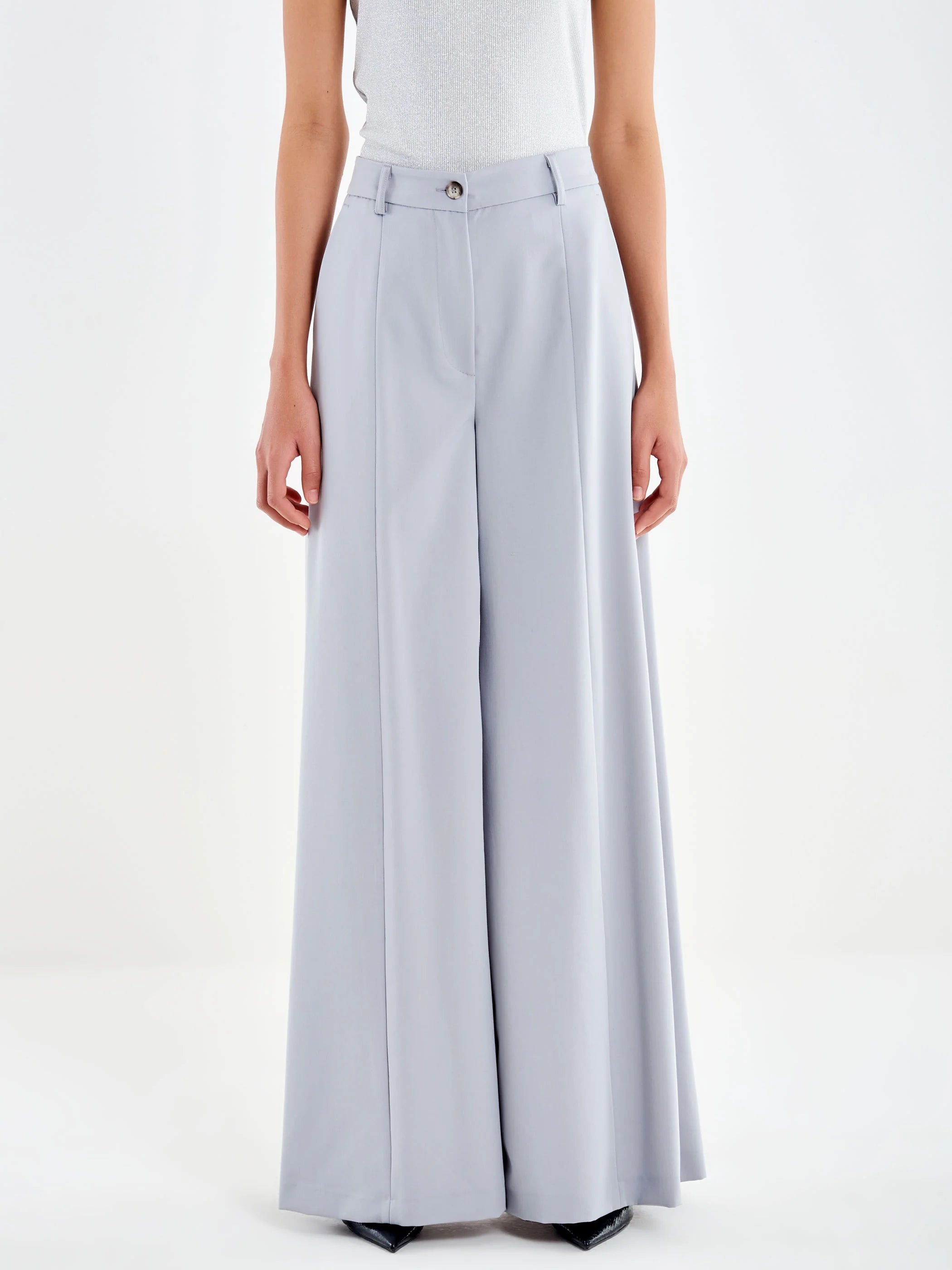VICOLO Pantalone elegante GRIGIO PERLA  da donna TAB0130