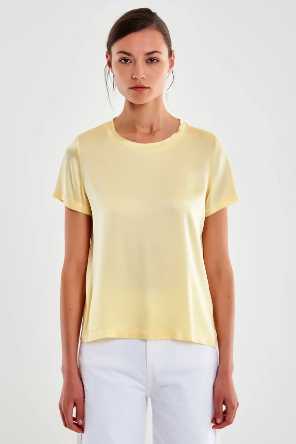 T-Shirt Effetto Satin LIME