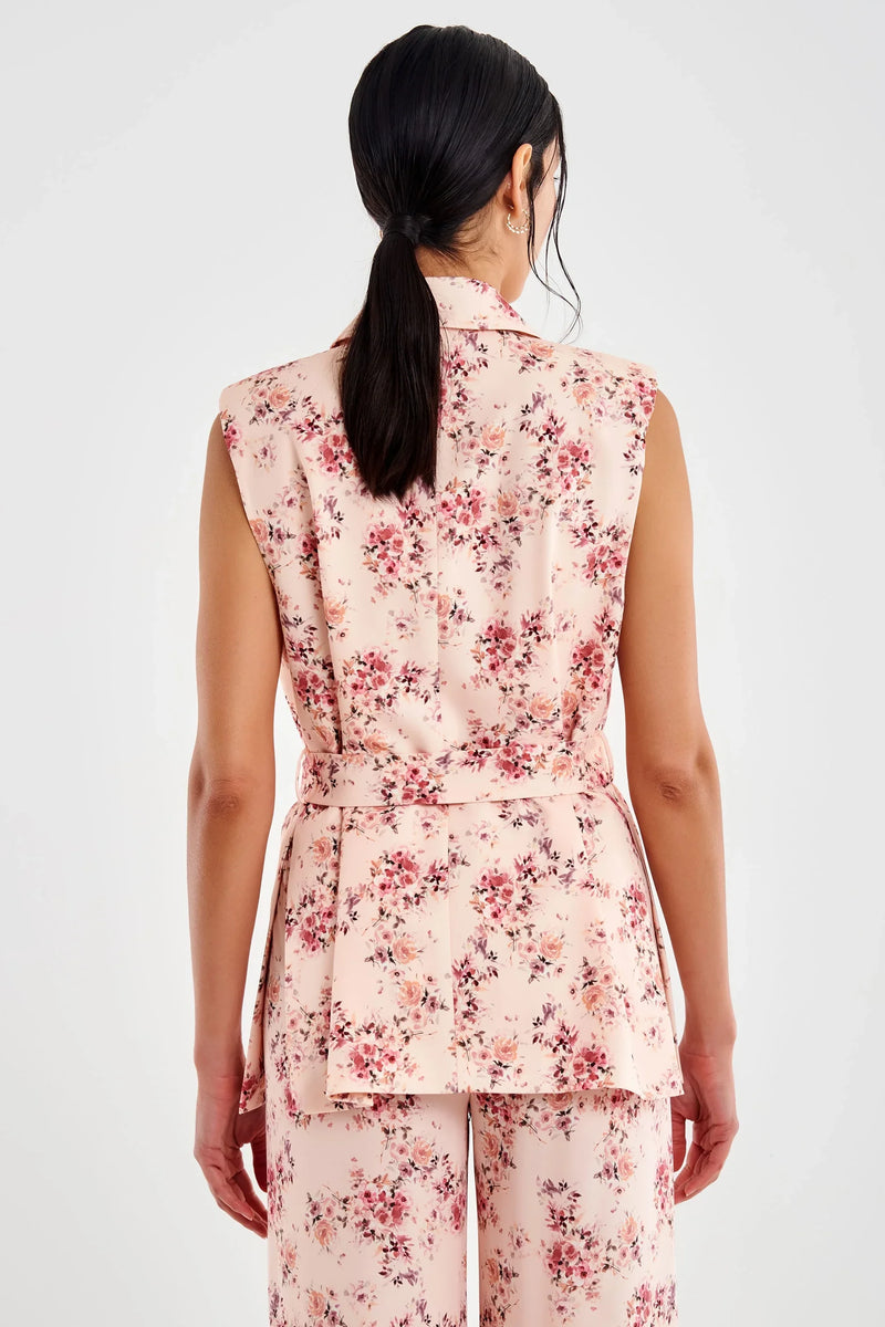 Gilet con Cintura in Fantasia TD2254