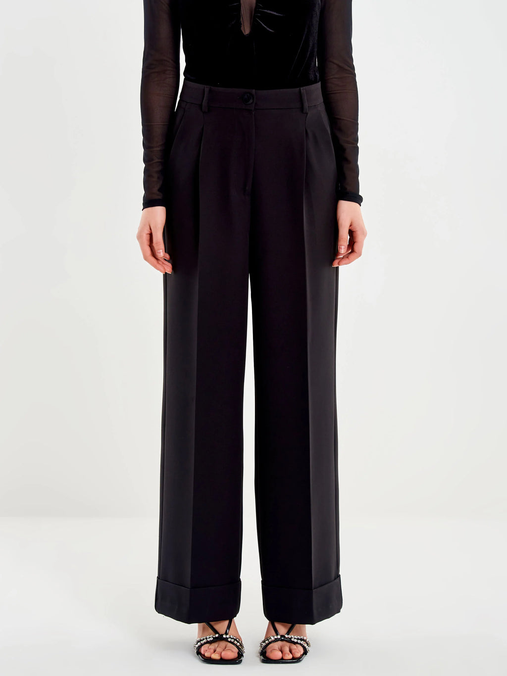 Pantalone Maxi Piega e RisvoltoTF0419