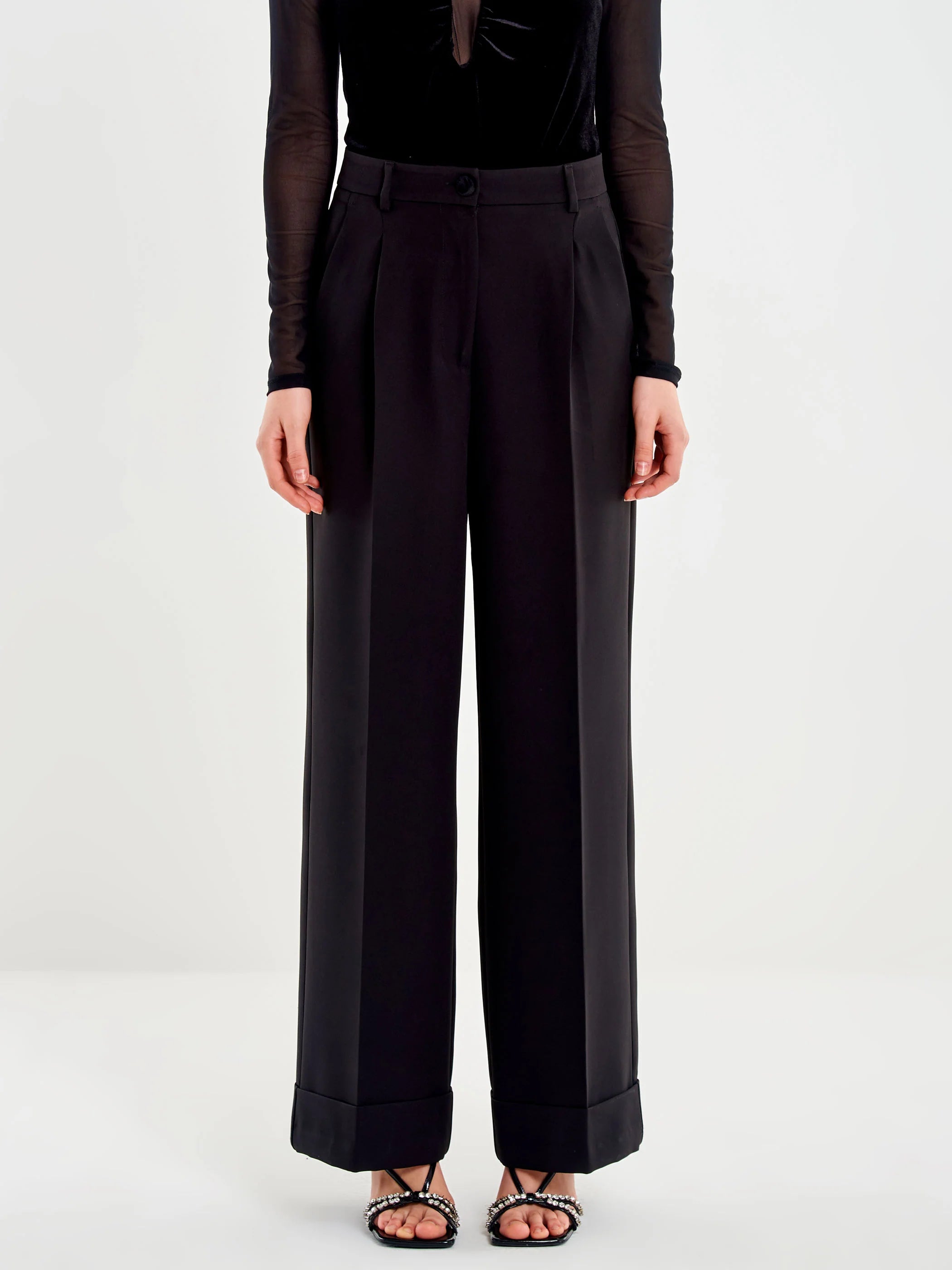 Pantalone Maxi Piega e RisvoltoTF0419