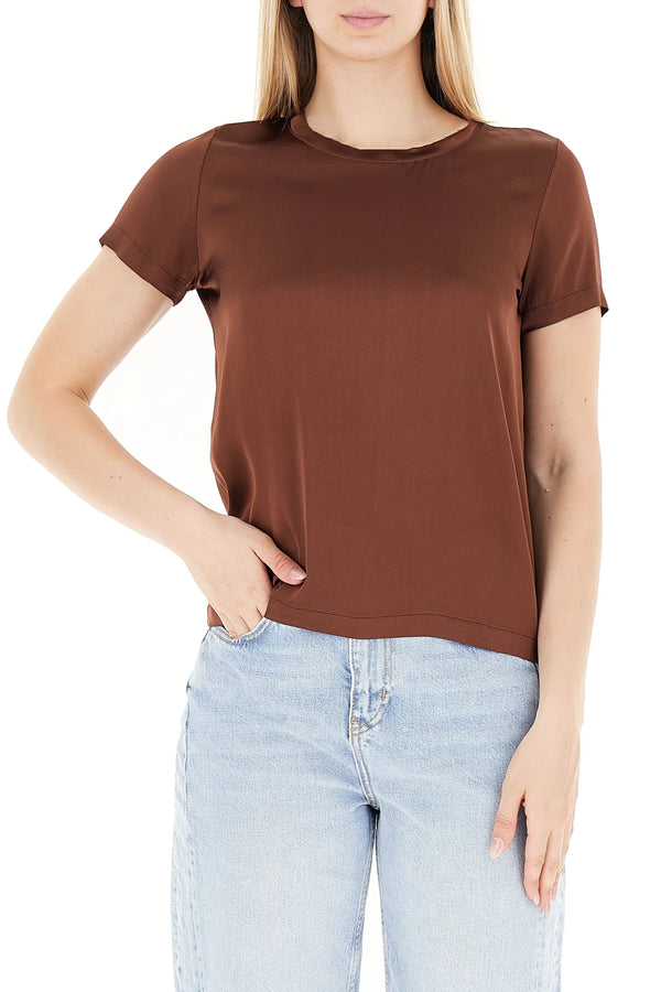 T-shirt in viscosa TD0007 MORO