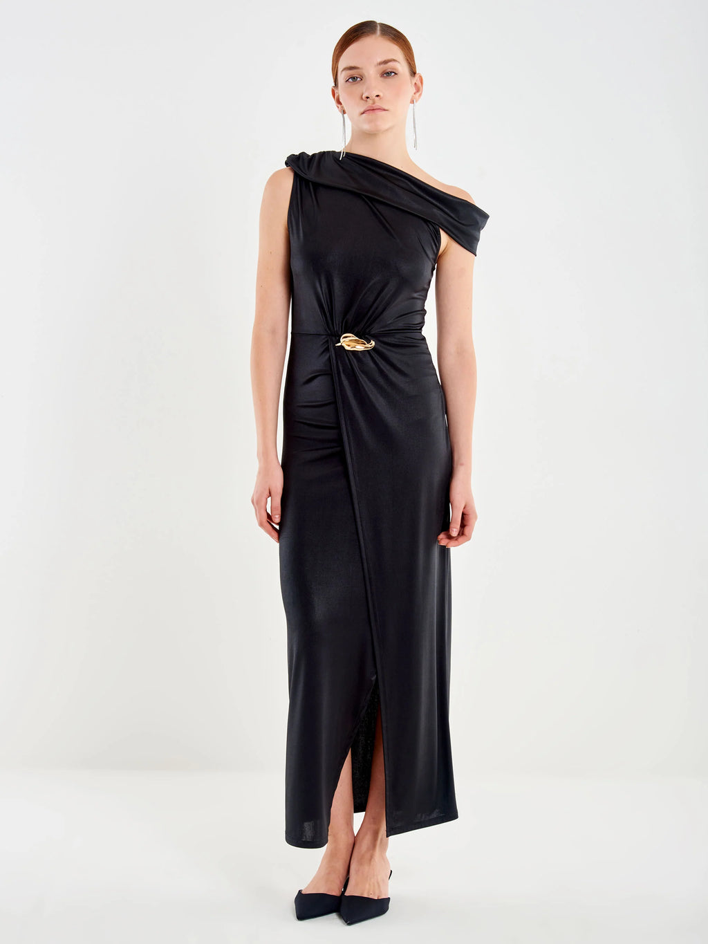 Abito Lungo Asimmetrico UF0139