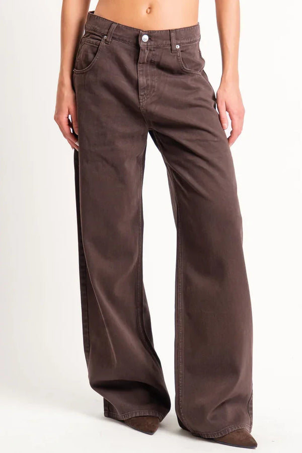 Vicolo-Jeans MIA fit wide leg - cioccolato DF5109