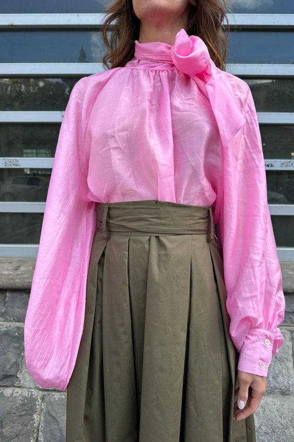 CAMICIA MUSSOLA ROSA BUBBLE TD0587