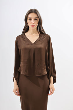 Blusa scollo V CWG-M012