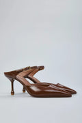 Mules In Pelle Verlux