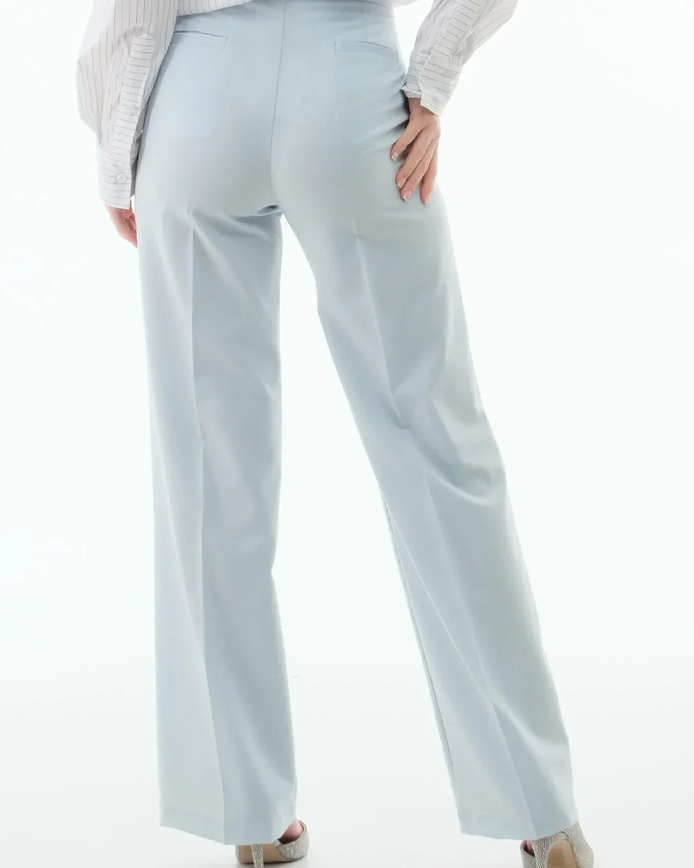 PANTALONE AZZURRO POLVERE TD0295