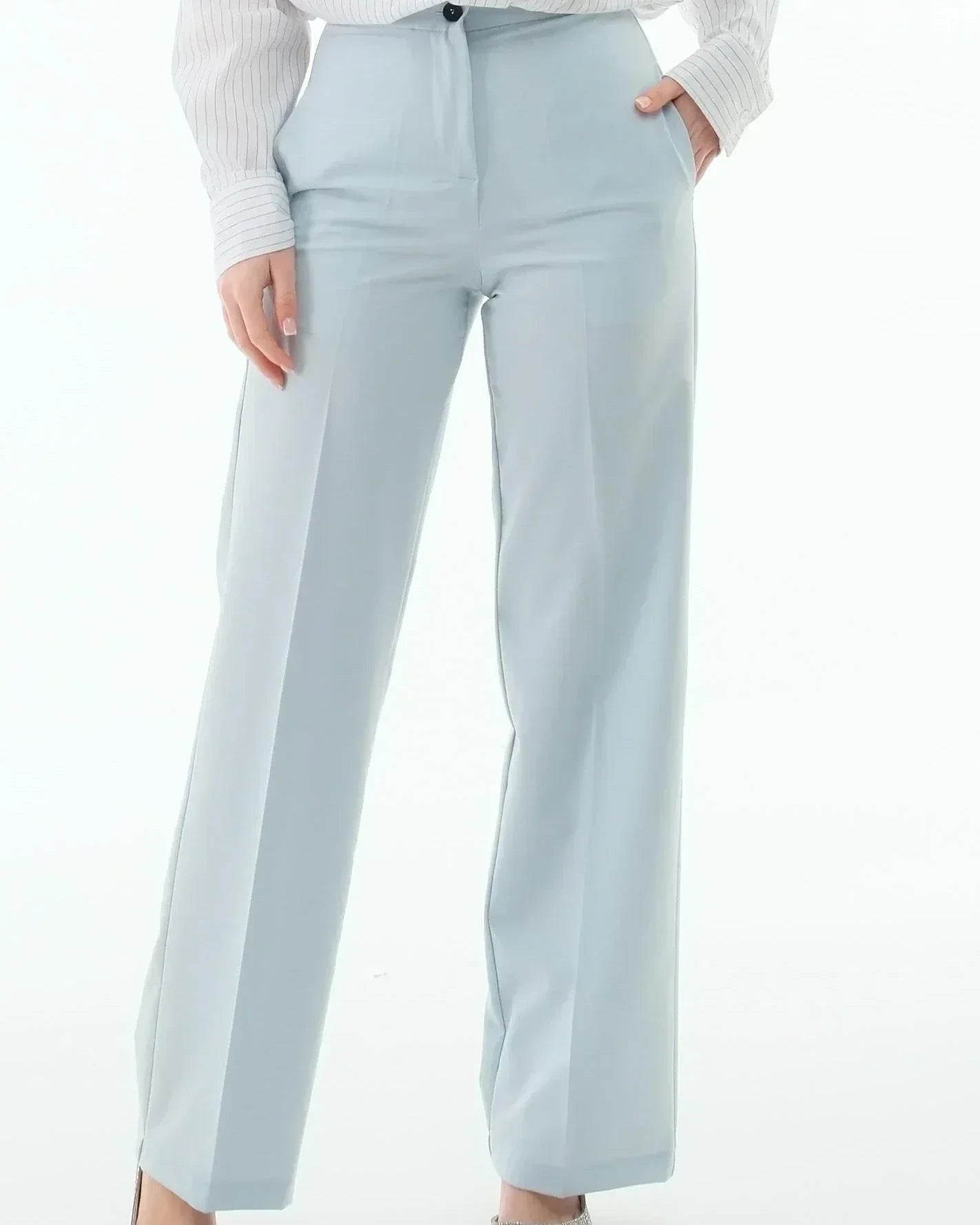 PANTALONE AZZURRO POLVERE TD0295