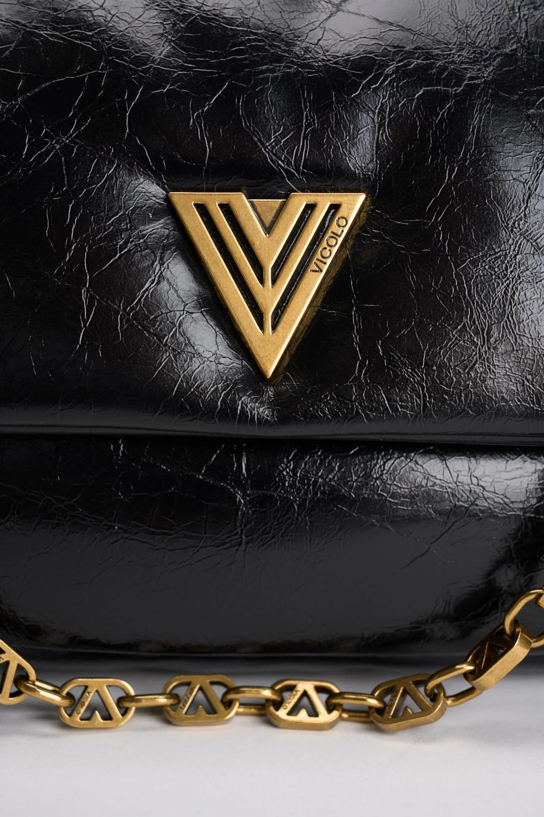 Borsa donna semilucida nera tracolla NERA VICOLO