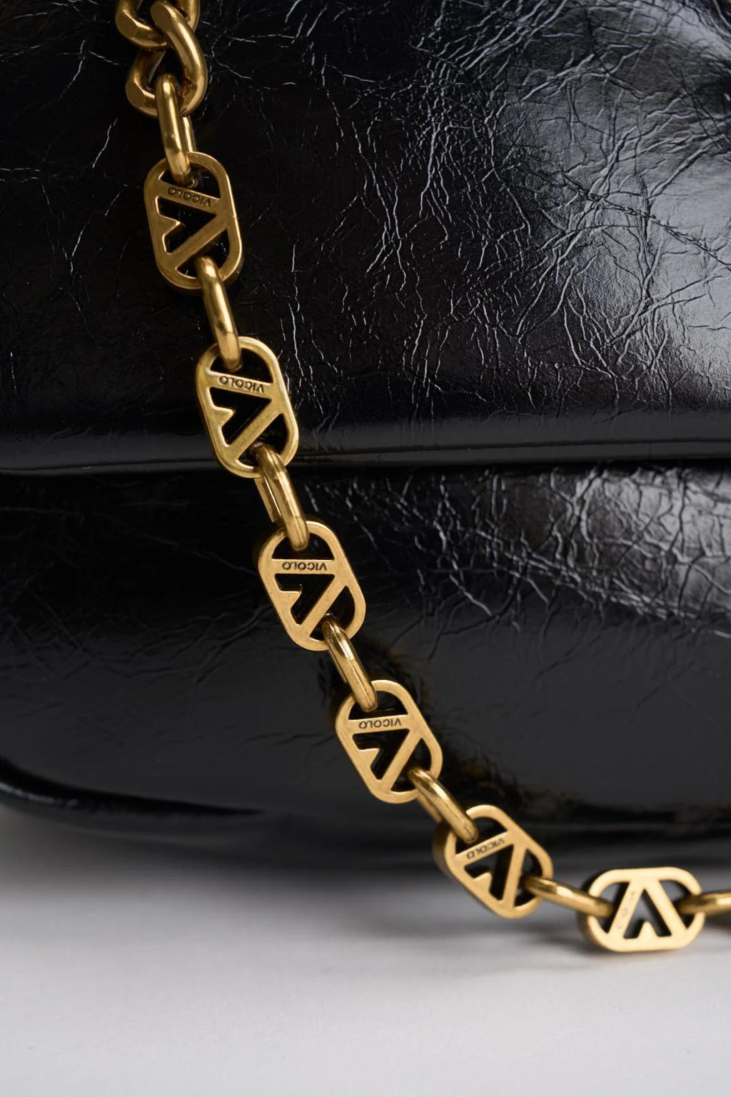 Borsa donna semilucida nera tracolla NERA VICOLO