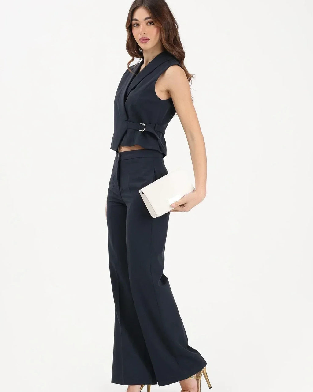 VICOLO Pantalone elegante blu da donna TAB0130