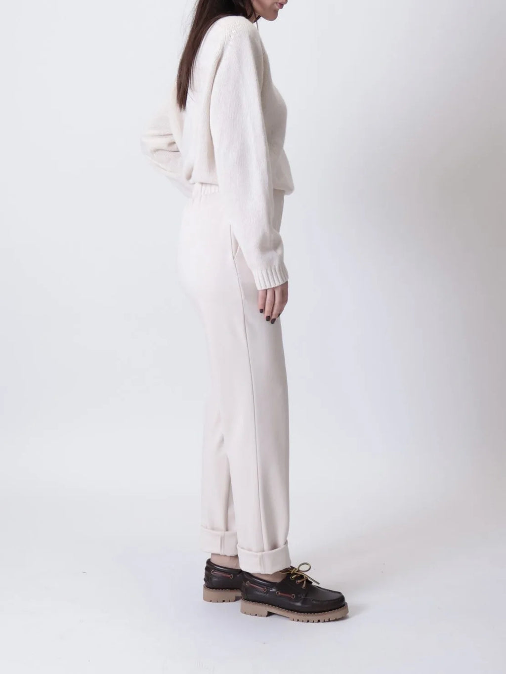 Pantalone classic panna TF2092