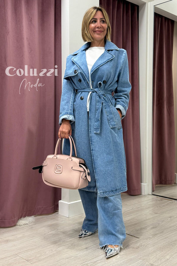 Vicolo-Trench jeans EMILY doppiopetto - denim