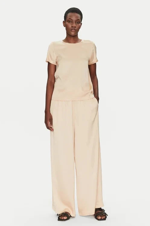 Pantaloni di tessuto TD0008 Beige Relaxed Fit